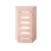 LED-saunavalaisin Airam Saunaled 180TRL 8W/827 312x182x66 mm himmennettävä IP65 tervaleppä
