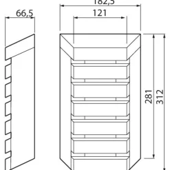 LED-saunavalaisin Airam Saunaled 180TRL 8W/827 312x182x66 mm himmennettävä IP65 tervaleppä