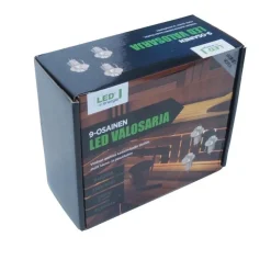 LED-saunavalosarja LED Energie 9x0,25W IP54/20 3500K hopea