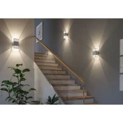 LED-seinävalaisin Paulmann Tharin, 120x104mm, IP44, 3000K, 2x3.7W