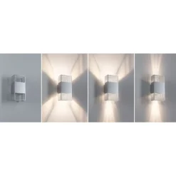 LED-seinävalaisin Paulmann Tharin, 120x104mm, IP44, 3000K, 2x3.7W