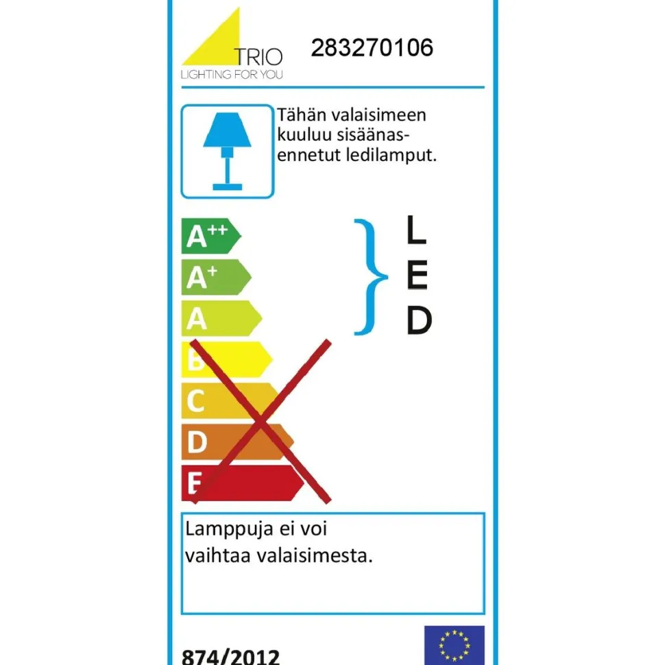 LED-seinävalaisin Trio Mattimo 55x404x80mm kromi