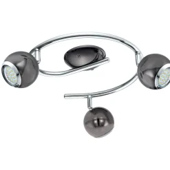 LED-Spottivalaisin Eglo Bimeda 3-osainen musta/nikkeli