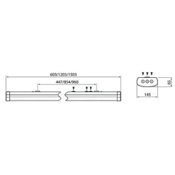 LED-teollisuusvalaisin Airam Optimus 1500  mm IP44 60W/830 6000 lm