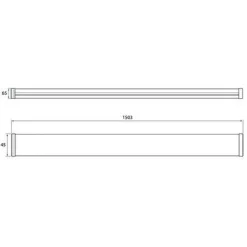 LED-teollisuusvalaisin Airam Optimus, 1500mm, IP44, 60W/840, 6000lm