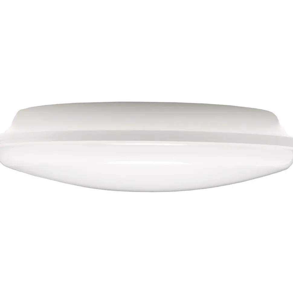 LED-tunnistinvalaisin Airam Lumi II 320, 12W/840, PIR M-S, Ø320x94mm, IP44, valkoinen/opaali