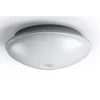 LED-tunnistinvalaisin Ensto AVR254 11W/830 PIR Ø254x95 mm IP54 vaaleanharmaa