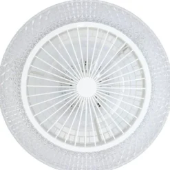 LED-tuuletinvalaisin Eglo Malinska, valkoinen