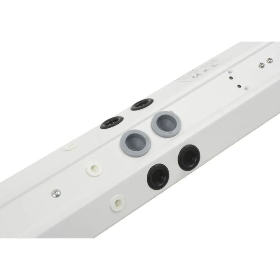 LED-työpistevalaisin Airam Handy 550, 8W/830/840, 550x74mm, 2-osainen pistorasia+kytkin, IP21, valkoinen/opaali