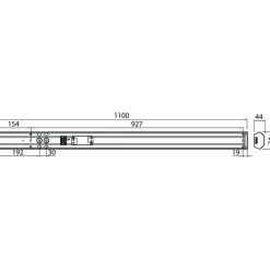 LED-työpistevalaisin Airam Handy 1100 14 W/830/840 1100x74 mm IP21 valkoinen/opaali