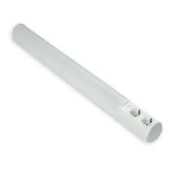 LED-työpistevalaisin Ensto Ali AL13218LED/DW 9W/8DW 768 mm 2-osainen pistorasia + kytkin valkoinen