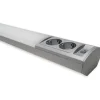 LED-työpistevalaisin Ensto Ami ALH122L550 9W/830/840 550 mm 2-osainen pistorasia + kytkin harmaa