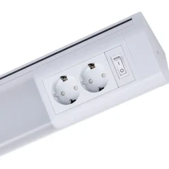 LED-työpistevalaisin MullerLicht Melo plug 2-osainen pistorasia + kytkin, eri kokoja