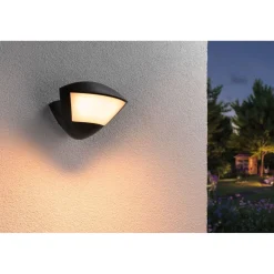 LED-ulkoseinävalaisin Paulmann Skyla Smart Home Zigbee 3.0 226x164mm 2200K-3000K 10W 840lm hämäräohjattu liiketunnistin IR antrasiitti