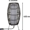 LED-ulkovalaisin Paulmann Plug & Shine Basket, Smart Home Zigbee 3.0, IP44, RGBW, musta