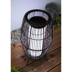 LED-ulkovalaisin Paulmann Plug & Shine Basket, Smart Home Zigbee 3.0, IP44, RGBW, musta