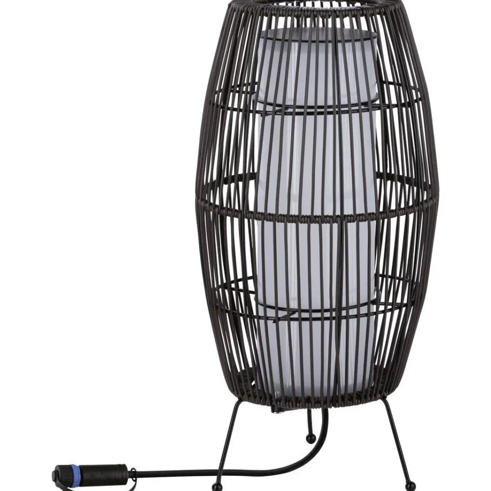 LED-ulkovalaisin Paulmann Plug & Shine Basket, Smart Home Zigbee 3.0, IP44, RGBW, musta
