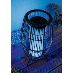 LED-ulkovalaisin Paulmann Plug & Shine Basket, Smart Home Zigbee 3.0, IP44, RGBW, musta