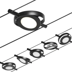 LED-Vaijerivalaisinsetti Paulmann RoundMac 5 valaisinta + muuntaja + vaijeri eri värejä