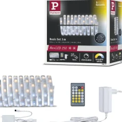 LED-valonauha Paulmann MaxLED 250, aloituspakkaus, IP44, 230lm/m, säädettävä värilämpötila, 24VA, eri kokoja