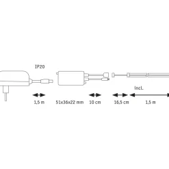 LED-valonauha Paulmann SimpLED Full-Line COB, 330lm/m, 840LEDs/m, RGB, 24VA, eri kokoja