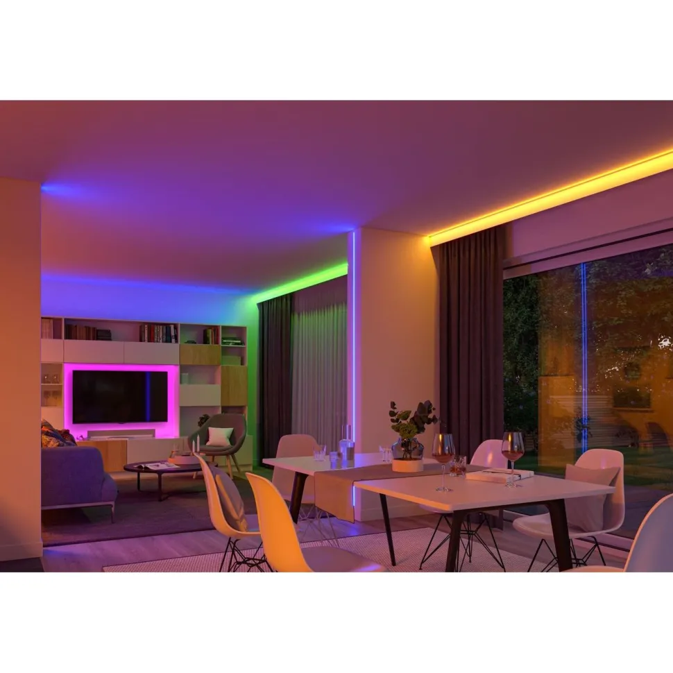 LED-valonauhasarja Paulmann SimpLED, Smart Home Zigbee 3.0, 5m, 20W, 100lm/m, 30LED/m, RGB, 24VA