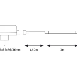 LED-valonauha ulkokäyttöön Paulmann SimpLED, 3m, IP65, 12W, 200lm/m, 3000K, 18VA