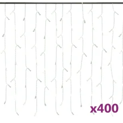LED-valonauhaverho jääpuikot 10 m 400 LEDiä eri värejä