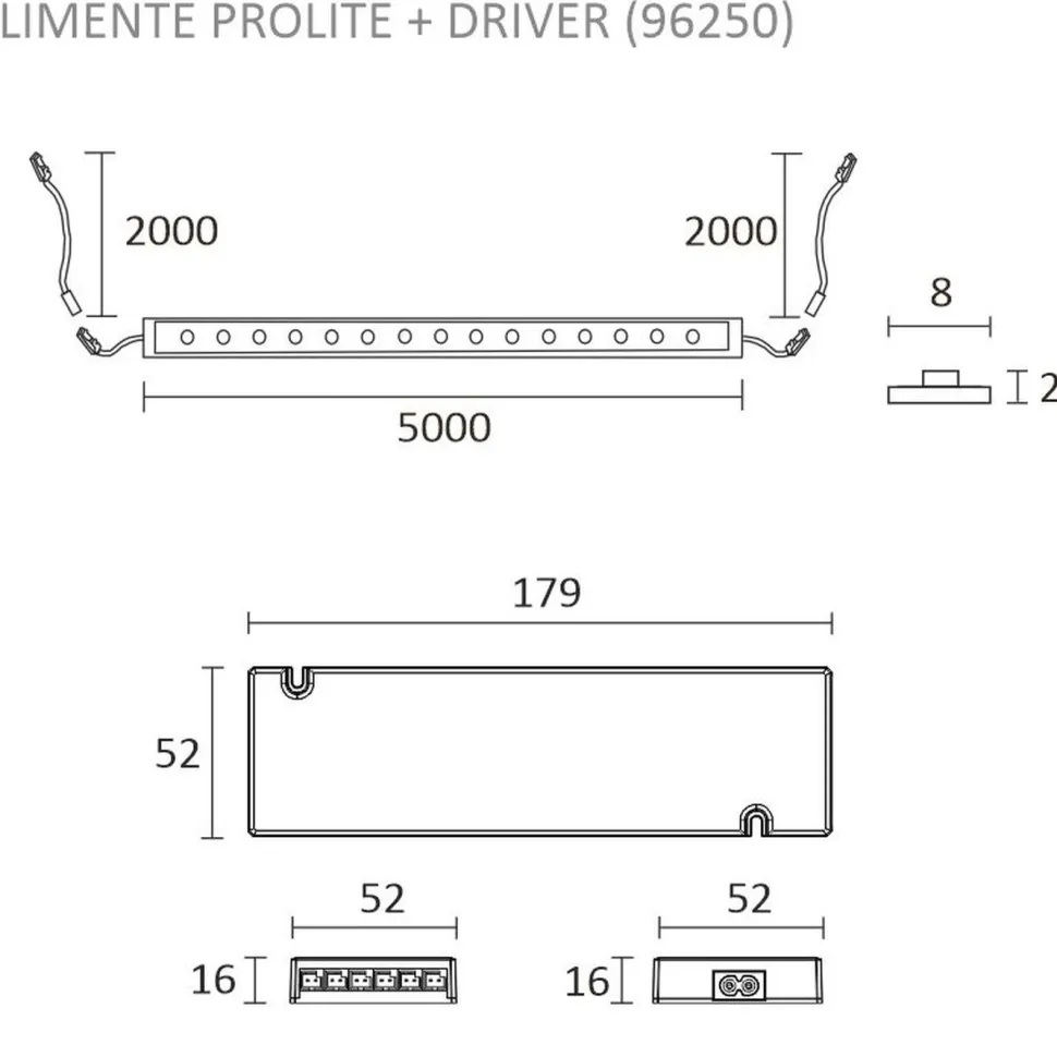 LED-valonauha + virtalähde Limente KIT-PROLITE, 5m