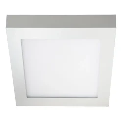 LED-yleisvalaisin Airam Kubo II 225, 15W/830, 225x225x42mm, himmennettävä, IP20, valkoinen/opaali