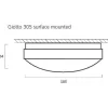 LED-yleisvalaisin Lumiance Giotto ø305 mm pinta-asennettava 19 W 3000 K IP44 valkoinen