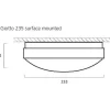 LED-yleisvalaisin Lumiance Giotto 235 ø265 mm pinta-asennettava 12 W 4000 K IP44 valkoinen