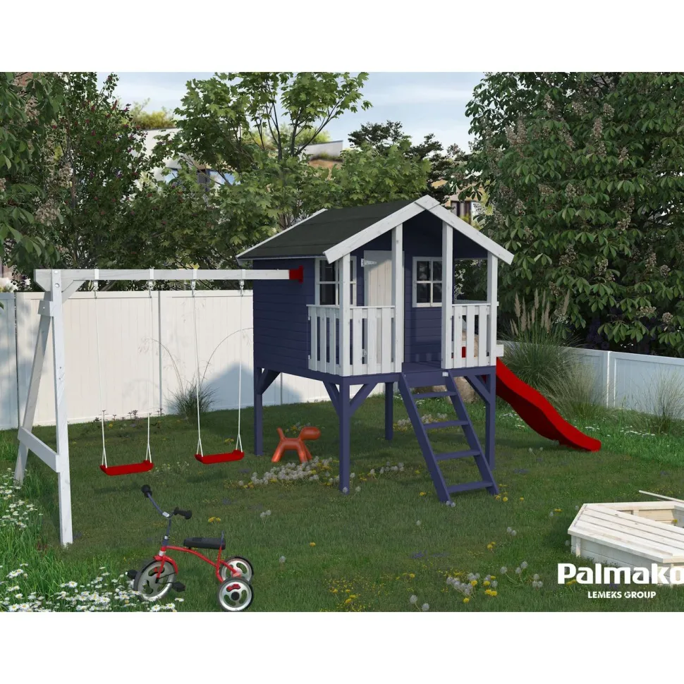 Leikkimökki Palmako Toby sis.keinusetin 2,1 m²