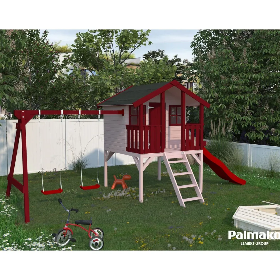 Leikkimökki Palmako Toby sis.keinusetin 2,1 m²
