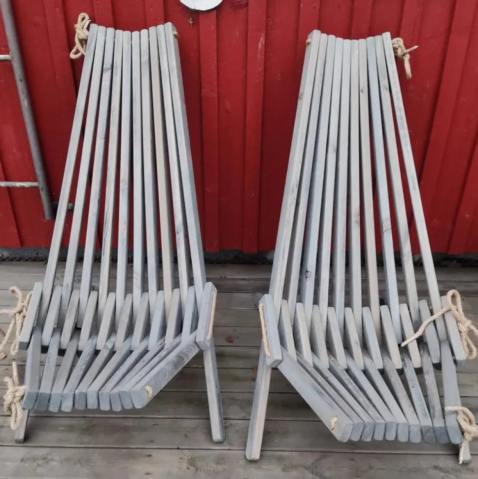 Lepotuoli EcoFurn Ekotuoli mänty harmaa