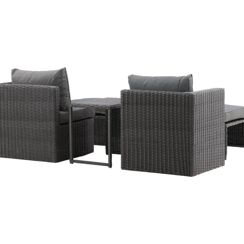 Lepotuolisetti Venture Home Quad harmaa