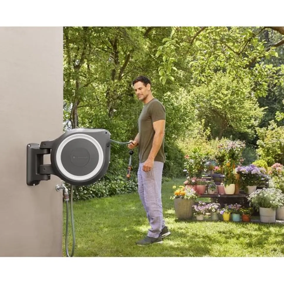 Letkukela Gardena Rollup XL 35 m valkoinen