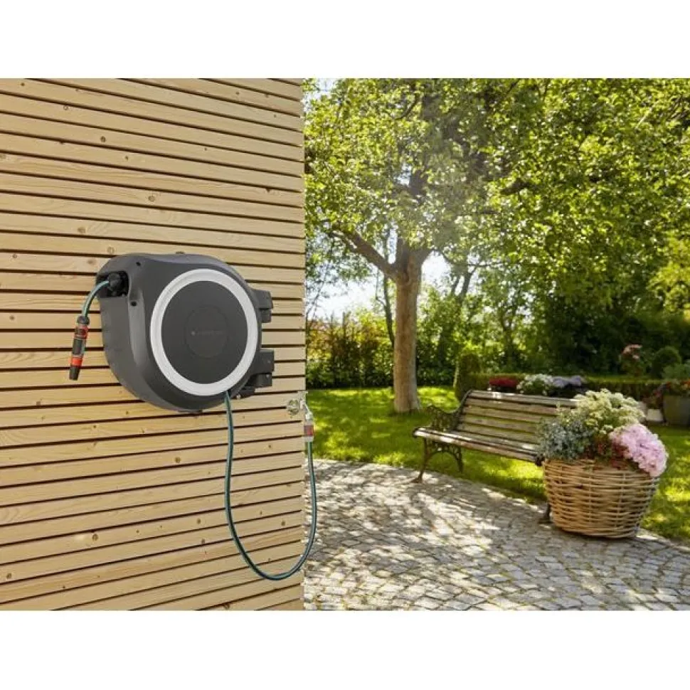 Letkukela Gardena Rollup XL 35 m valkoinen