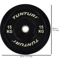 Levypaino Tunturi 15 kg musta
