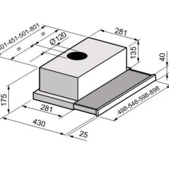 Liesikupu Greentek TEL601WM 60 cm teräs