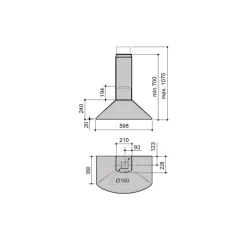 Liesikupu Savo CHV-8406-S 60 cm rst