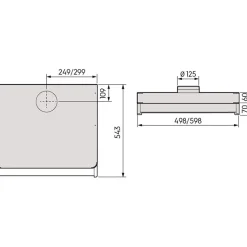 Liesikupu Savo FHV-8306-W 50cm/60cm valkoinen