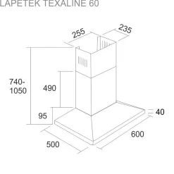 Liesituuletin Lapetek Texaline 60 seinälle rst