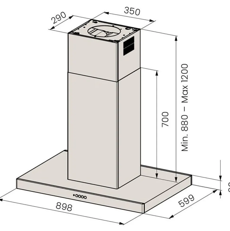Liesituuletin Savo I-6509-S2 90cm rst