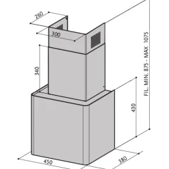 Liesituuletin Savo Noppa 2.0, 45cm seinälle asennettava