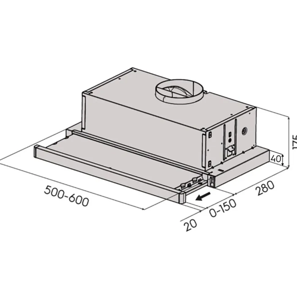 Liesituuletin Savo P-2405-W 50 cm valkoinen
