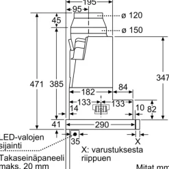Liesituuletin Siemens iQ300 LI67RB531, 60cm, teräs