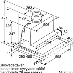 Liesituuletin Siemens iQ300 LI67RB531, 60cm, teräs