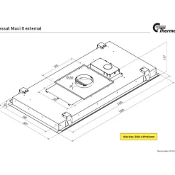 Liesituuletin Thermex Passat II Maxi 1200 mm ulkoiselle moottorille kauko-ohjattava valkoinen