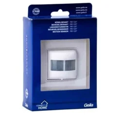 Liiketunnistin Gelia Connect 2 Home PIR 120° 4-300W uppo-asennus valkoinen